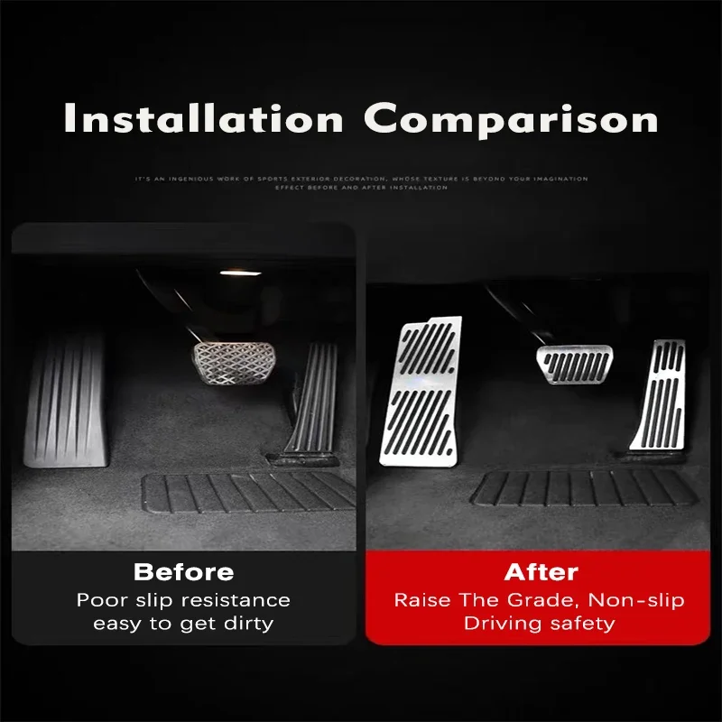 Car Foot Pedal For Audi A3 8Y Car-Styling Brake Pedals Stainless Accelerator Cover Auto Acessories car accessories car pedals pedal cover stainless steel pedal cover