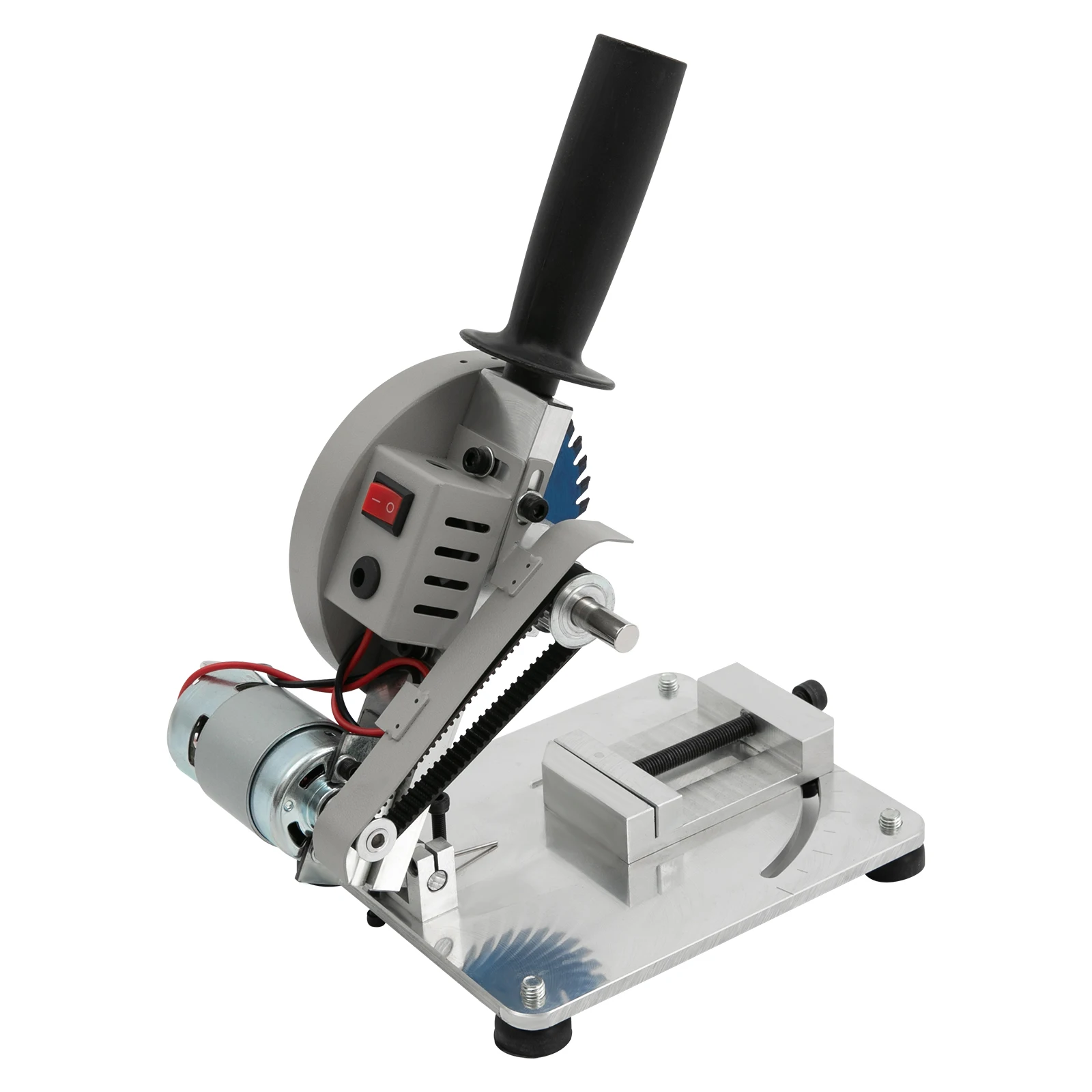 96W 4-Zoll Elektrische Mini-Kreissäge Multifunktionale Schneidemaschine Kompakter Aluminiumschneider für Metall Holz DIY-Projekte – Detail 9