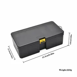 Large Capacity Fishing Accessories Tackle and Storage Box (Light Grey)