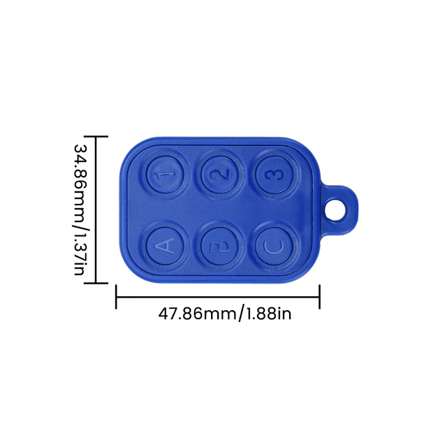 6 in 1 RFID Multiple Keychain Dual Frequency Keyfob Multifunctional Access Control Elevator Copy Card ID IC Erasable 6