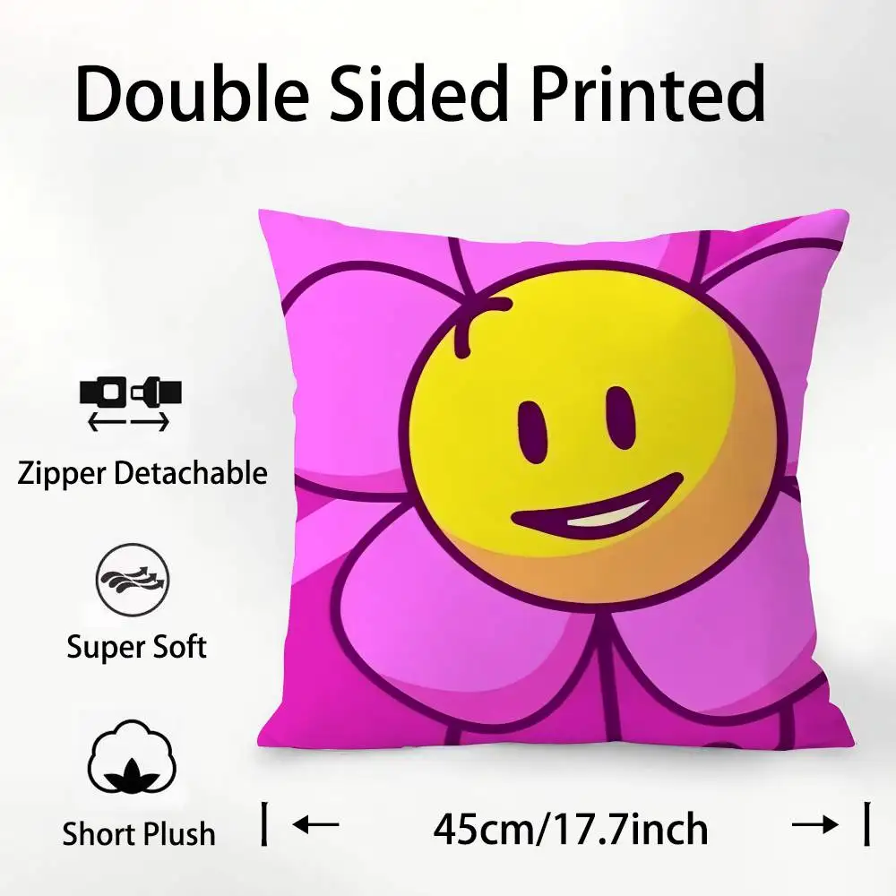 Battle Dream Island Plush Pillowcase - Soft Double-Sided Print Cushion Cover