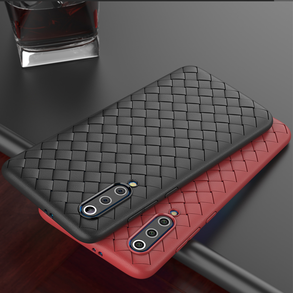 Weave Woven Grid Soft TPU Silicone Cover Case For Xiaomi Mi 9T A3 8 Lite 9 SE Redmi Note 5 Plus 6 6A 7 7A K20 Pro S2 Coque Capa