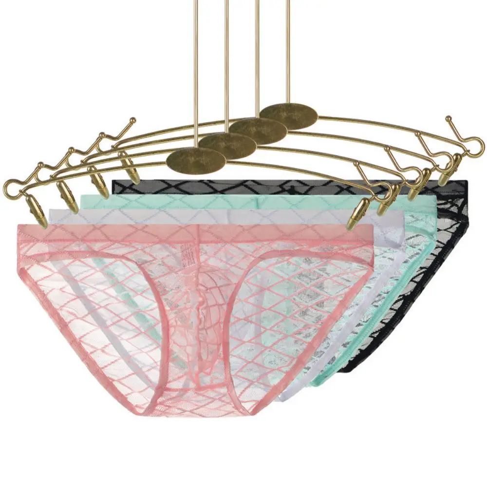 

Men's Underwear Mesh Transparent Briefs Triangle Pants Breathable Soft Bag Comfortable Summer Thin Shorts Gay Slips Lingerie