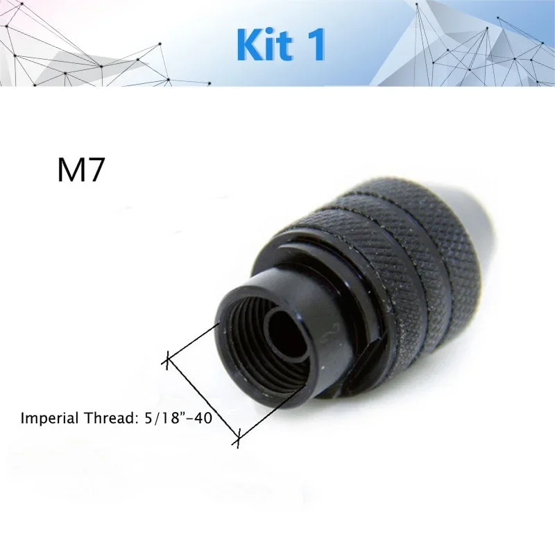 Drill chuck accessory 1 pcs M8/M7 Mini Drill Chuck Accessory for Dremel Rotary Tool and Grinder Faster Bit Swaps Accessoy