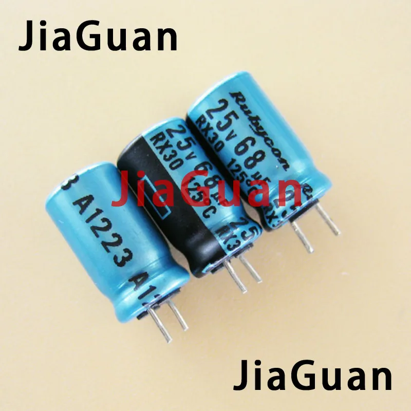 

50PCS NEW RUBYCON RX30 25V68UF 6.3X11MM Electrolytic Capacitor rx30 68uF/25V 125 degrees 68UF 25V