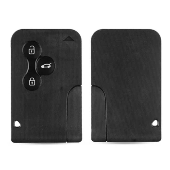 Smart Card a 3 pulsanti per Renault - KEYYOU Smart Card a 3 pulsanti per Renault Clio Logan Megane 2 3 Koleos Scenic