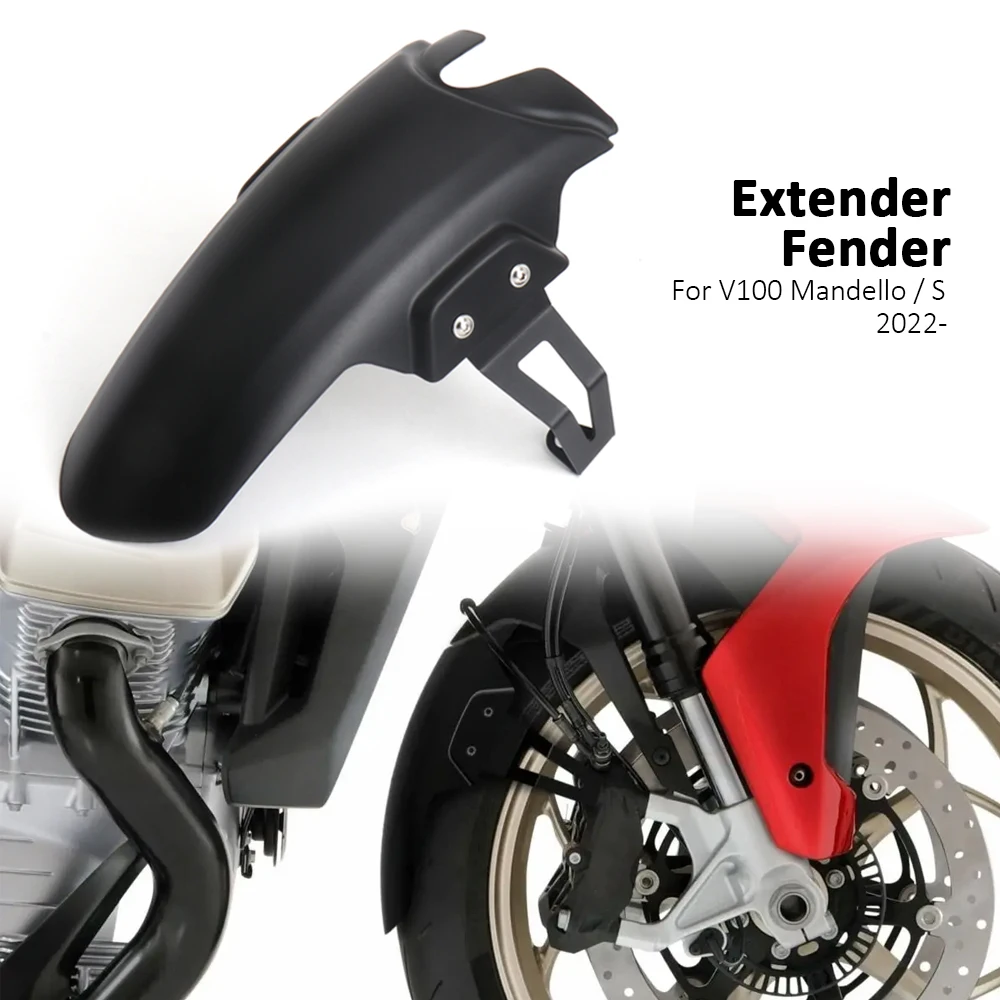 

For Moto Guzzi V100 Mandello 2022 2023 V100 MANDELLO S New Motorcycle Front Wheel Cover Mudguard Mud Guard Fender With Bracket