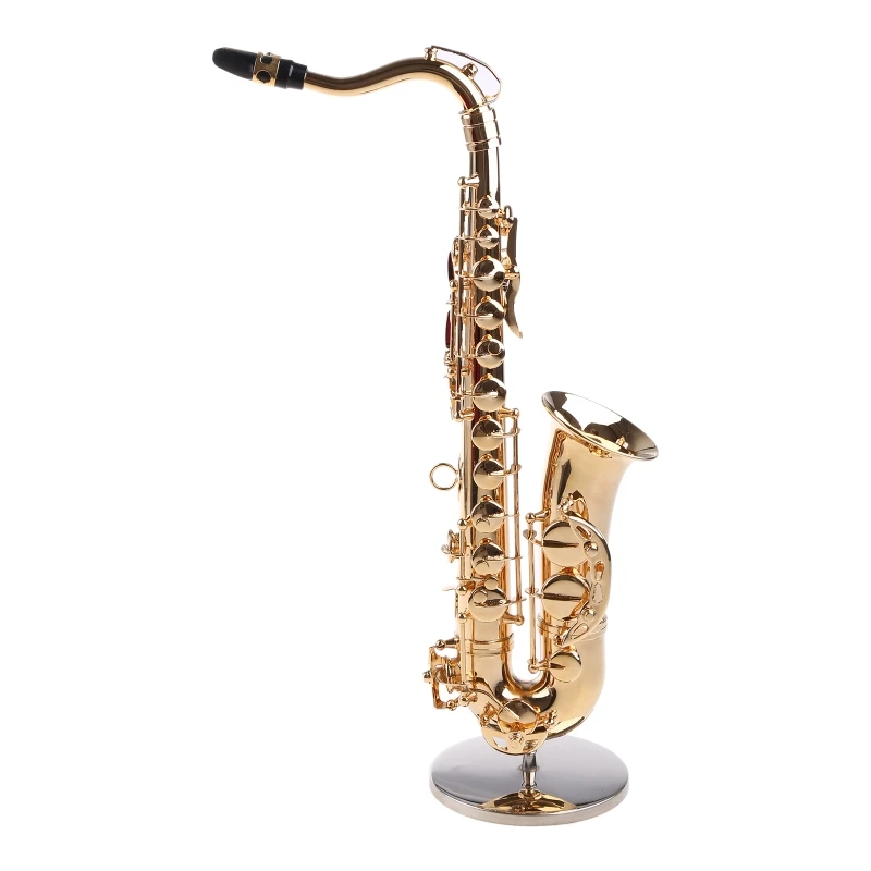 Saxofoon Ornament Decoratie Ornamenten Model Thanksgiving Muziekinstrument Mini Miniatuur 19 cm Altsaxofoon Ornament Altsaxofoon Ornament Decoraties