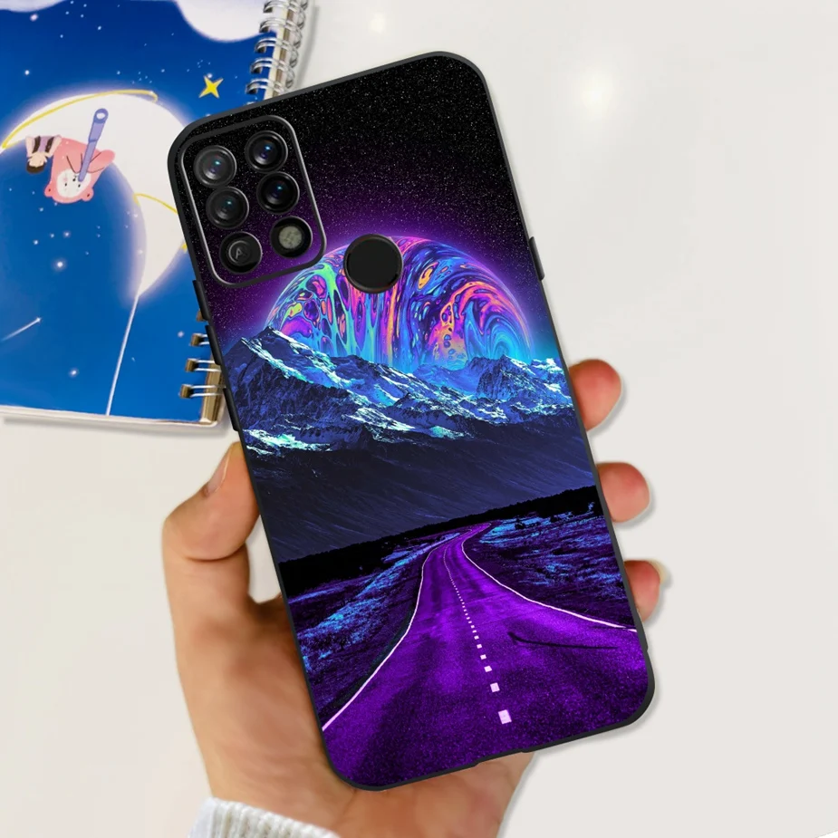 Colorful Matte Silicone Phone Case with Bumper Protection - 6.8'' Back Cover