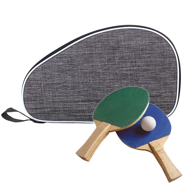 

1Pc Table Tennis Racket Bag Zipper Closure Oxford Cloth Table Tennis Dustproof Portable Storage Bag Sports Accessories