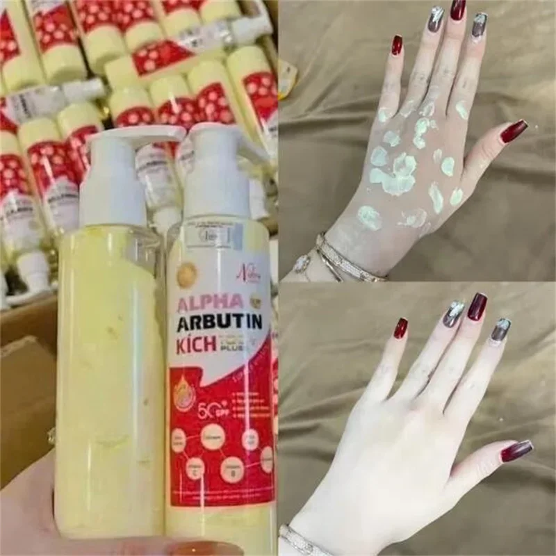 150g M&ocirc; tả sản phẩm Kem K&iacute;ch Trắng Alpha Arbutin Nikos Beauty Ch&iacute;nh H&atilde;ng-K&iacute;ch Trắng 100+ Pluss Thanh Nhi Nicos