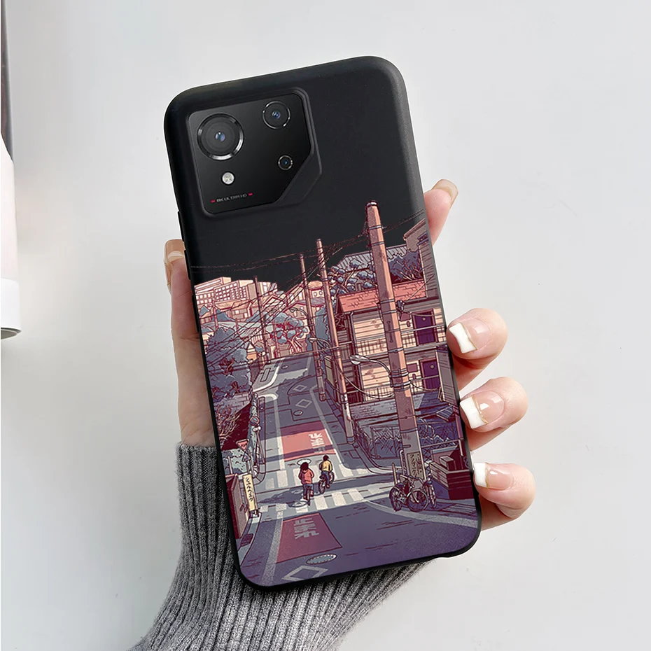 Fashion Marble Shockproof Black Silicone Soft TPU Phone Case