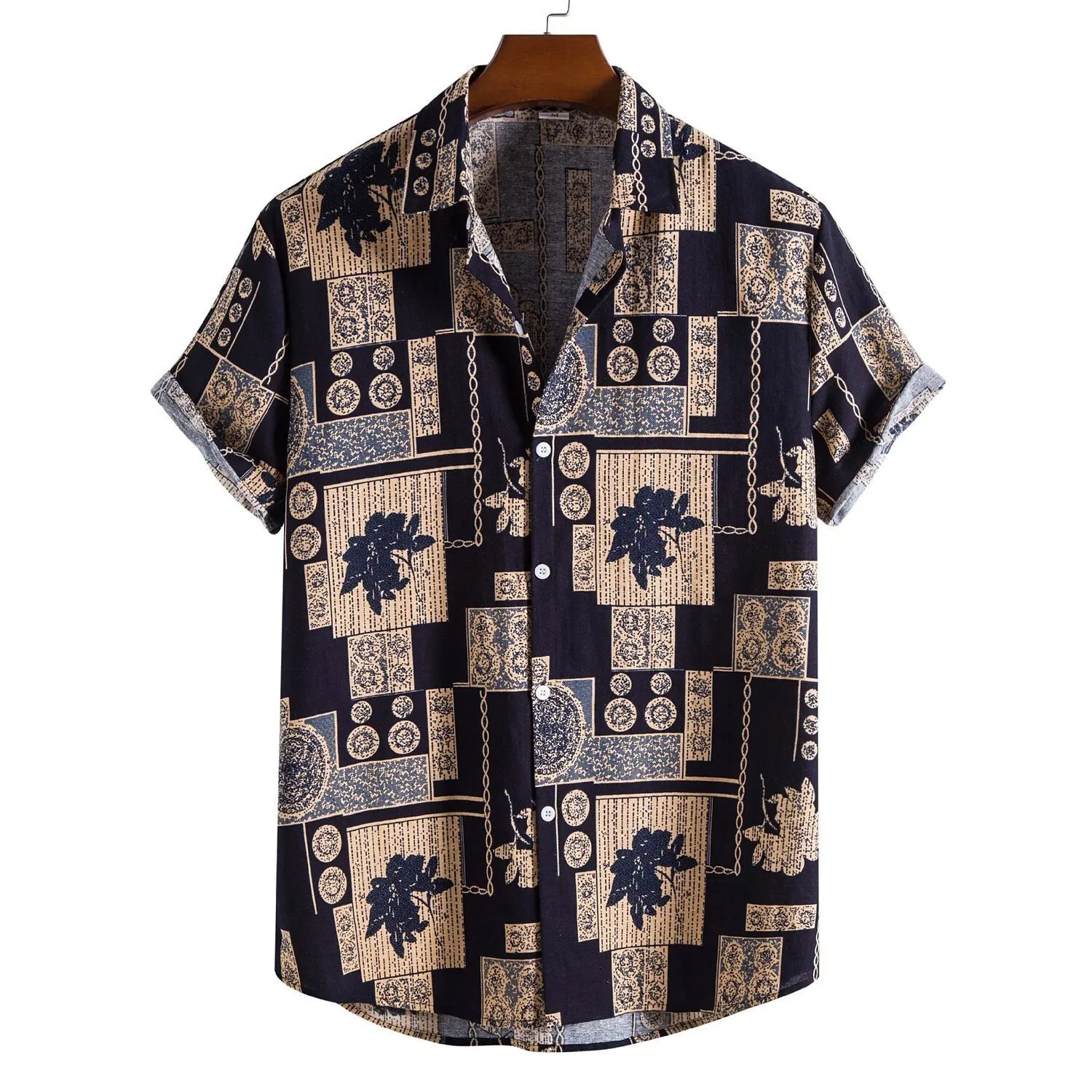 

Hawaiian Shirt vacation-shirt Geometry Turndown