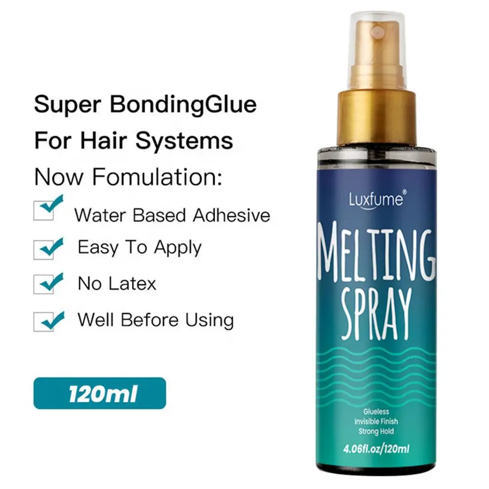 Description Picture 4 of item120ML Lace Melting And Holding Mousse Lace Melting Holding Spray Strong Natural Finishing Hold With Lace Tint Spray For Wig M4D3