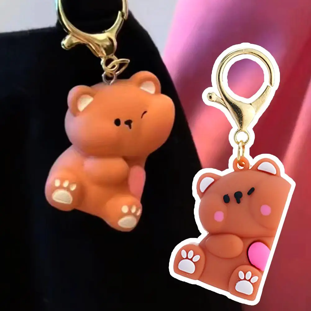 Cute Teddy Bear Magnetic Keychain For Love Couple Small