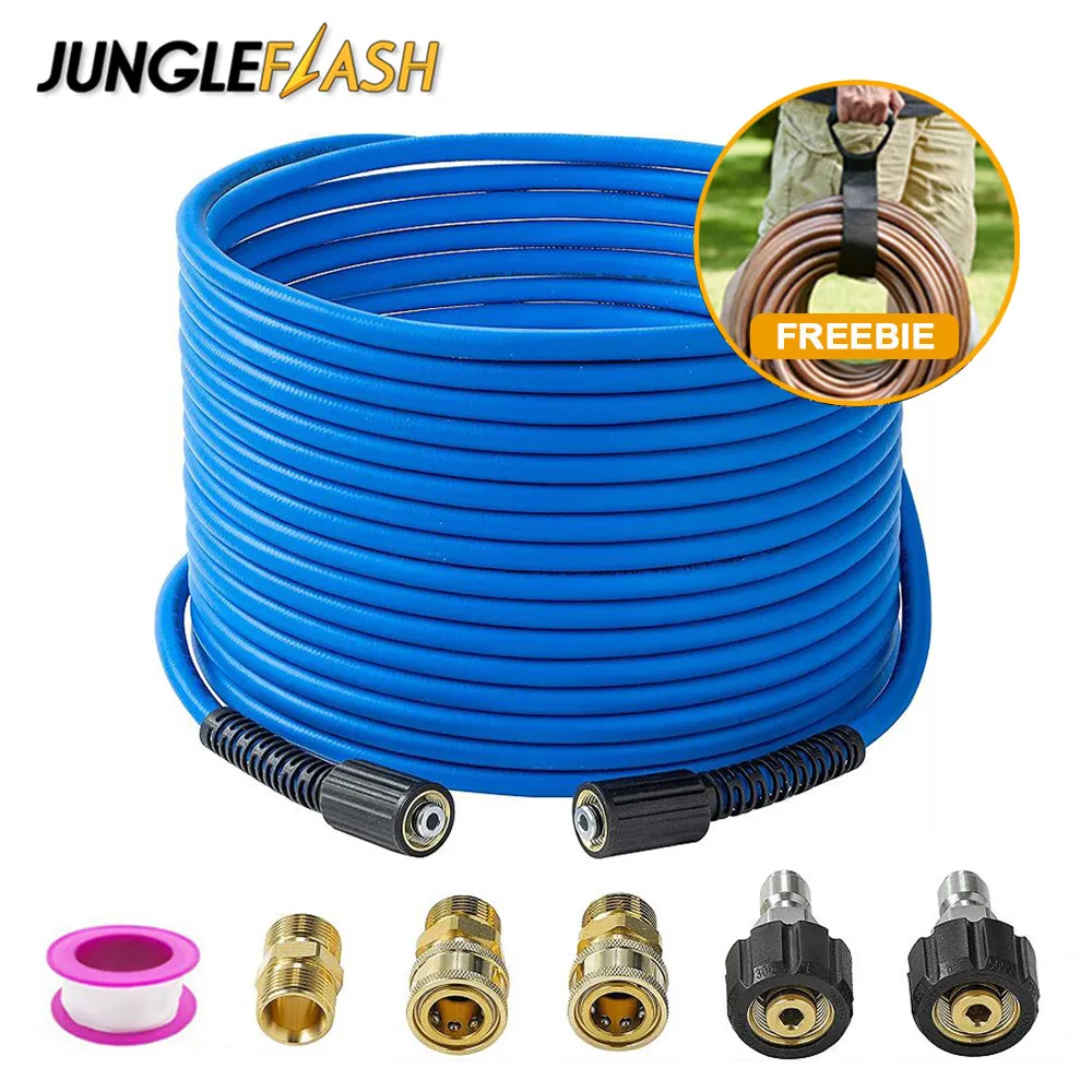 JUNGLEFLASH50FTUltraFlexibleHighPressureWasherHose9000PSICar