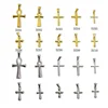 RHYSONG Fashion DIY 316L Stainless Steel Cross Pendant Necklace Gold Silver Color Charms For Women Jewelry Making Without Chain 4