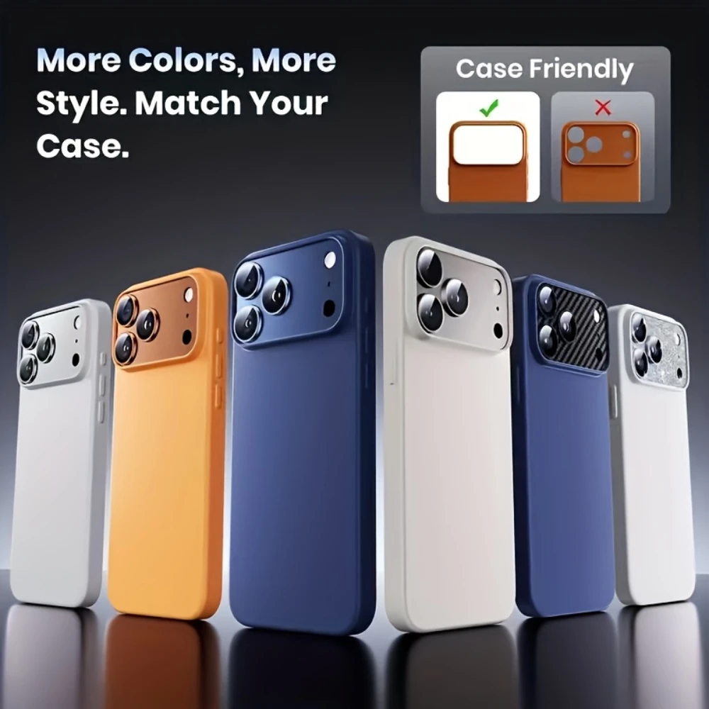 Premium Metal Tempered Glass Camera Protector with AR Function - 3 Pack