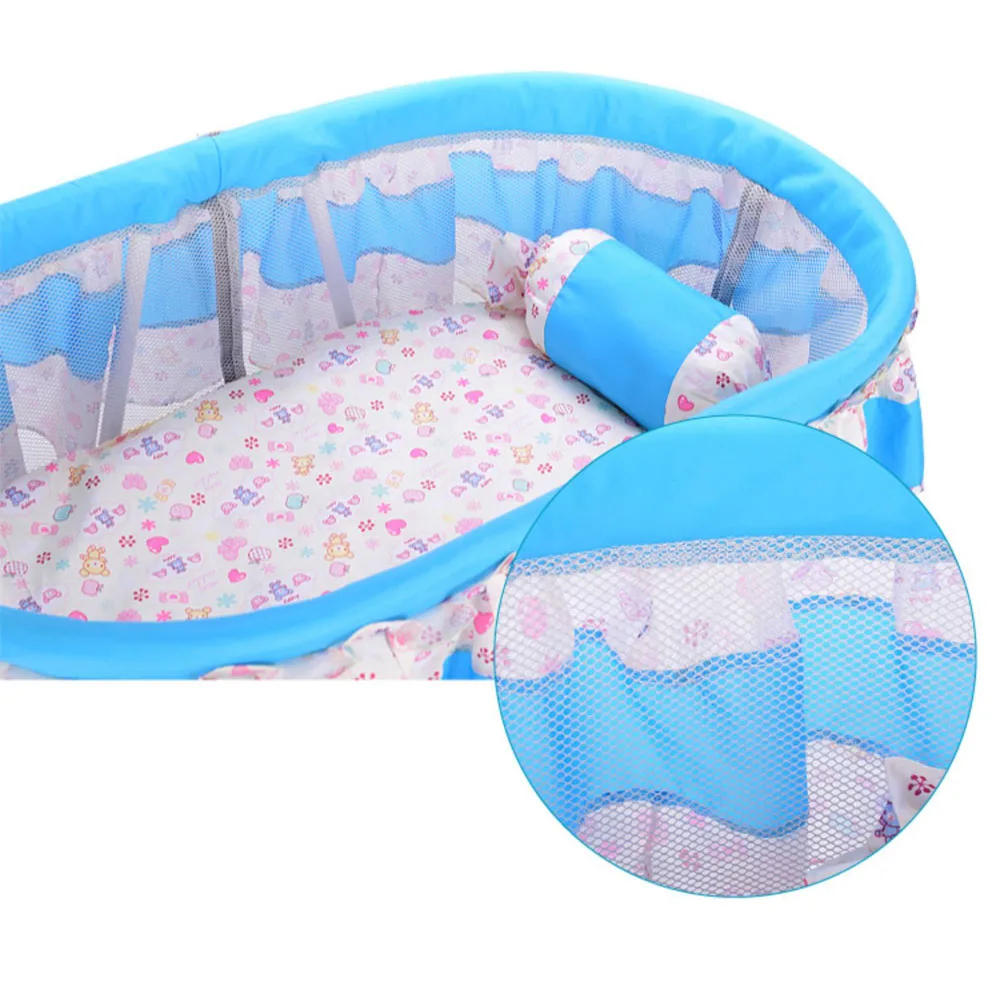 Baby Cradle Bed with Mosquito Net Pillow Mattress Available Swing Crib