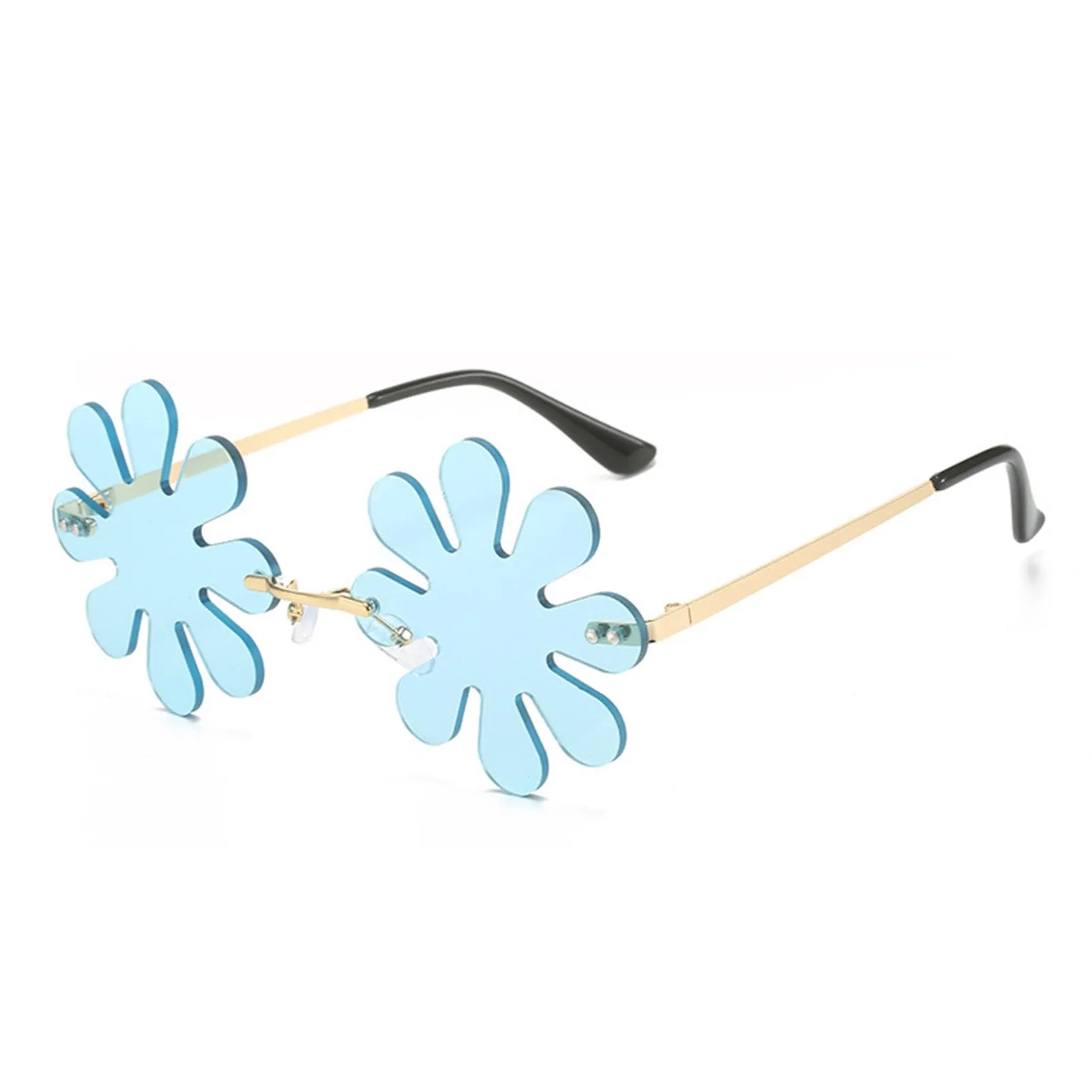 

Flower Shape Funny Sunglasses with Creative Flower Shape Design Multiple Color Options Festival Outfits for Fancy Parties