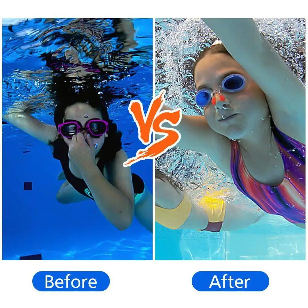 Soft silicone nose clip Reusable waterproof Swimming nose clip Surfing Nose Plugs for Adults Children Pool Supplies Accessories 3