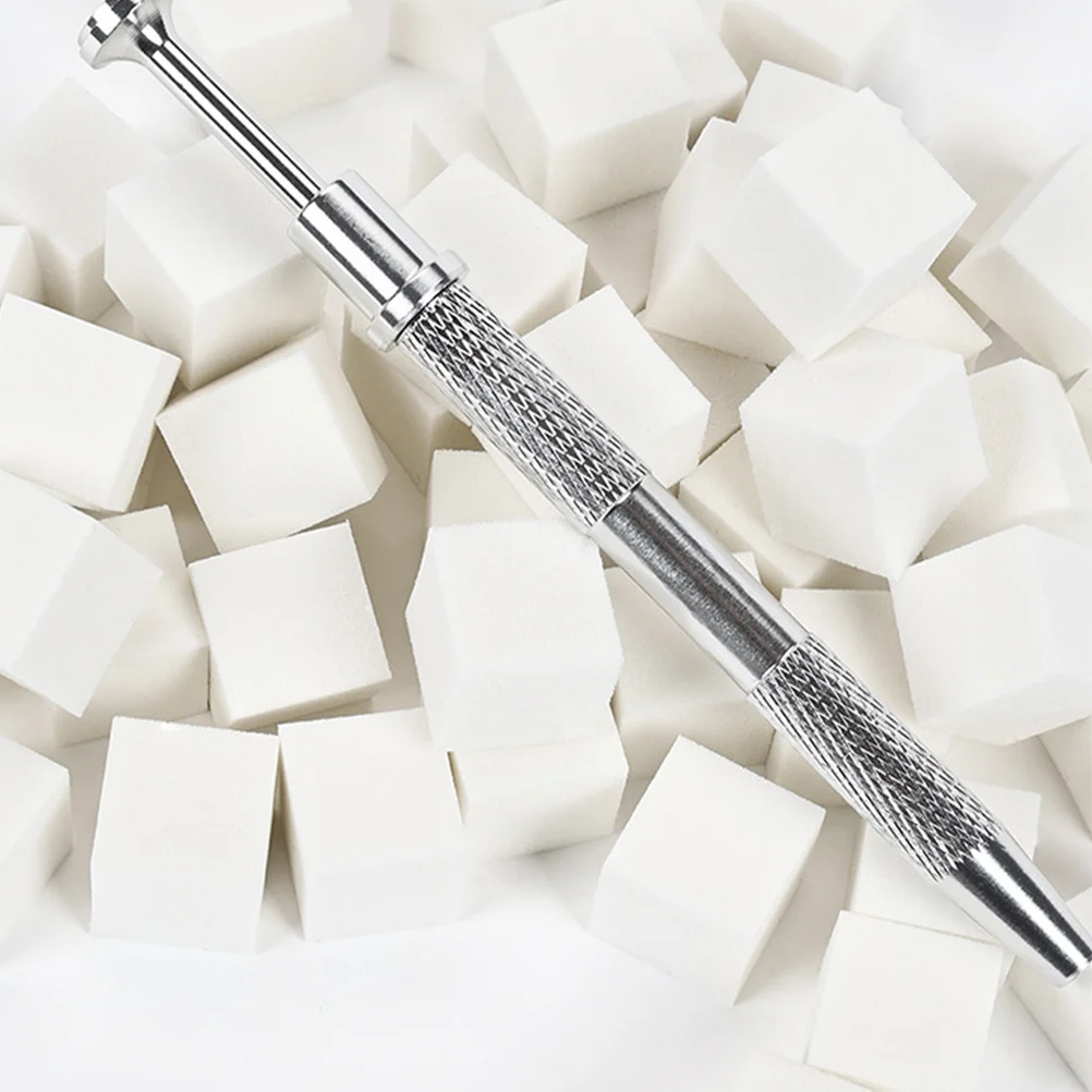 

1 Set Manicure Nail Sponge Color Fade Nail Sponges Soft Nail Sponges with Pick-up Tool