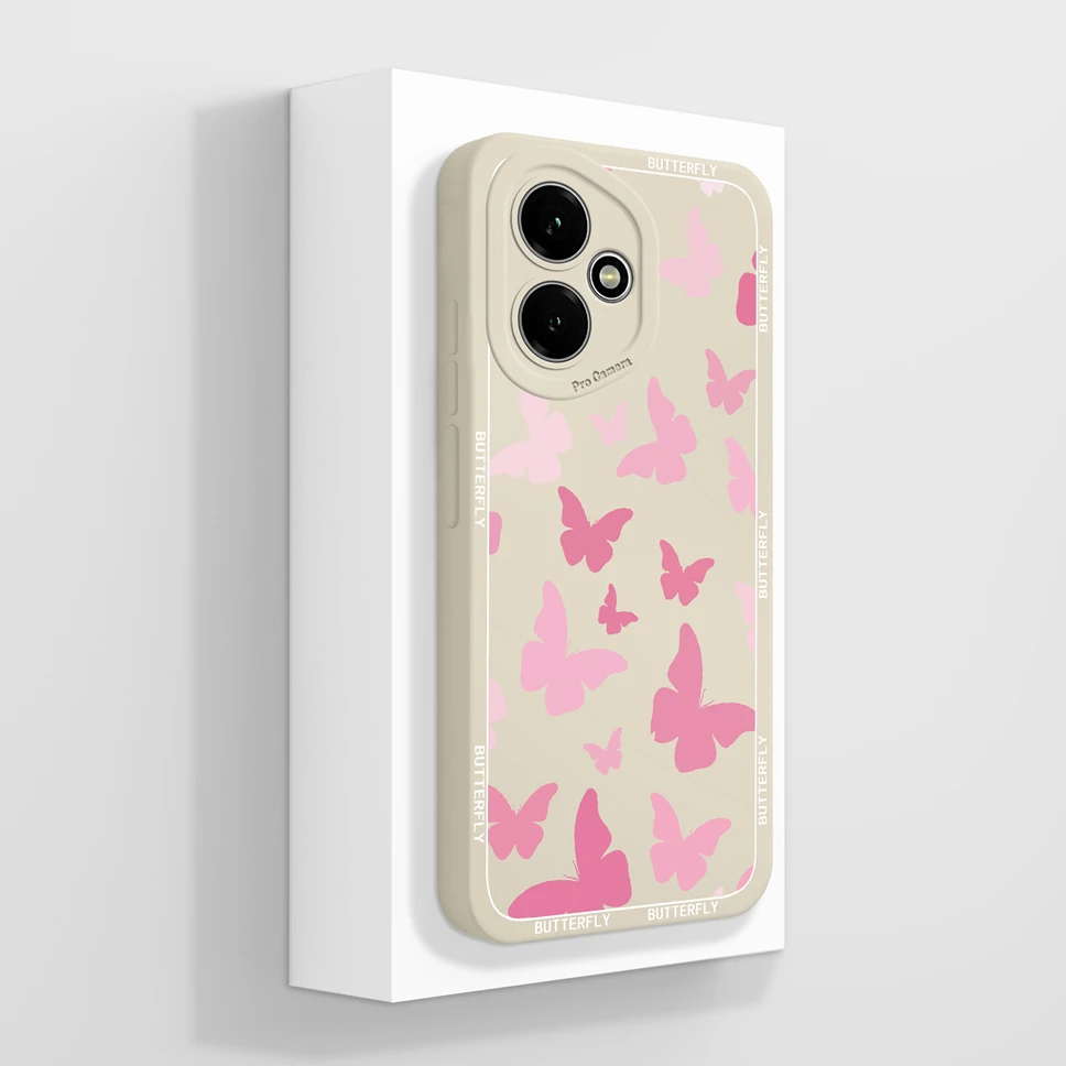 Cute Cat Pattern Soft Phone Case - High-Quality Shockproof Back Cover