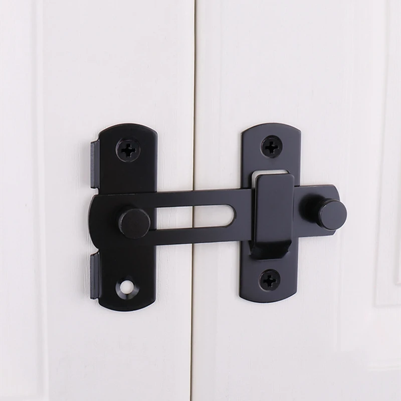 Door Latch Door Bolt Anti-theft Lock Buckle 90-degree 180&deg; Push-pull Lock door latch sliding door latch door lock latch