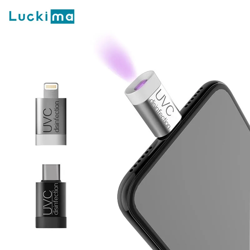 Hot Phone UVC Sterilizer Lamp iPhone Android Plug and play UV Disinfection Light Ultraviolet Sterilization Kill