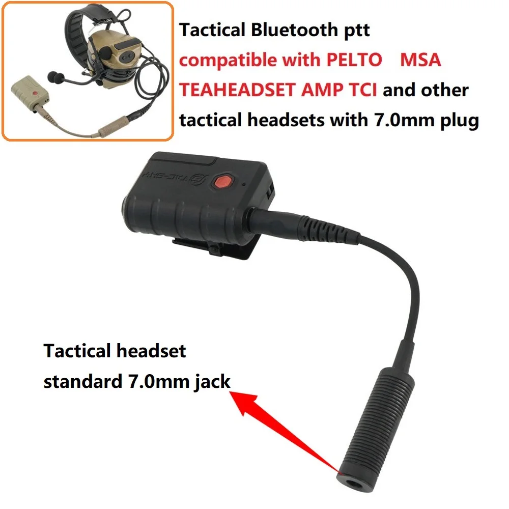 TACSKYAirsoftShootingHeadsetBluetoothadapterforPELTOMSA
