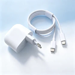 High - Speed 45W PD USB - C Charger with Charging Cable - EU Add Cable
