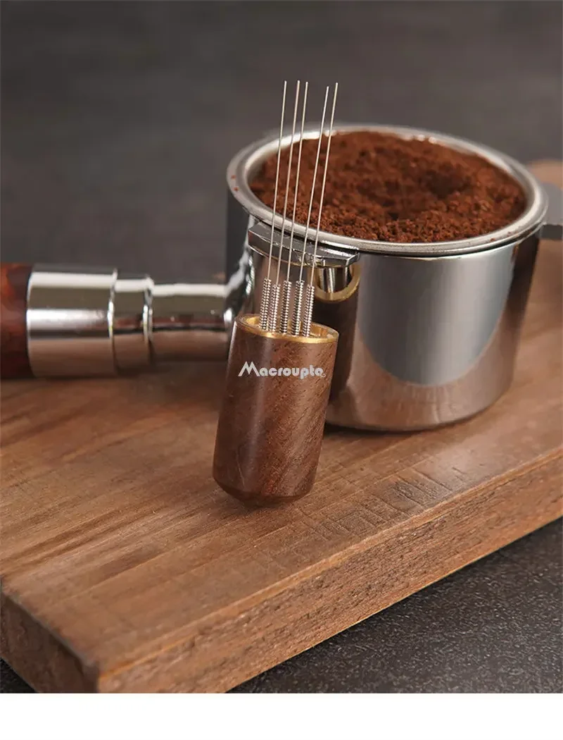 Description Picture 5 of itemStainless Steel Coffee Powder Tamper Espresso Powder Stirrer Distributor Leveler WDT Tools Cafe Stirring Barista Accessories