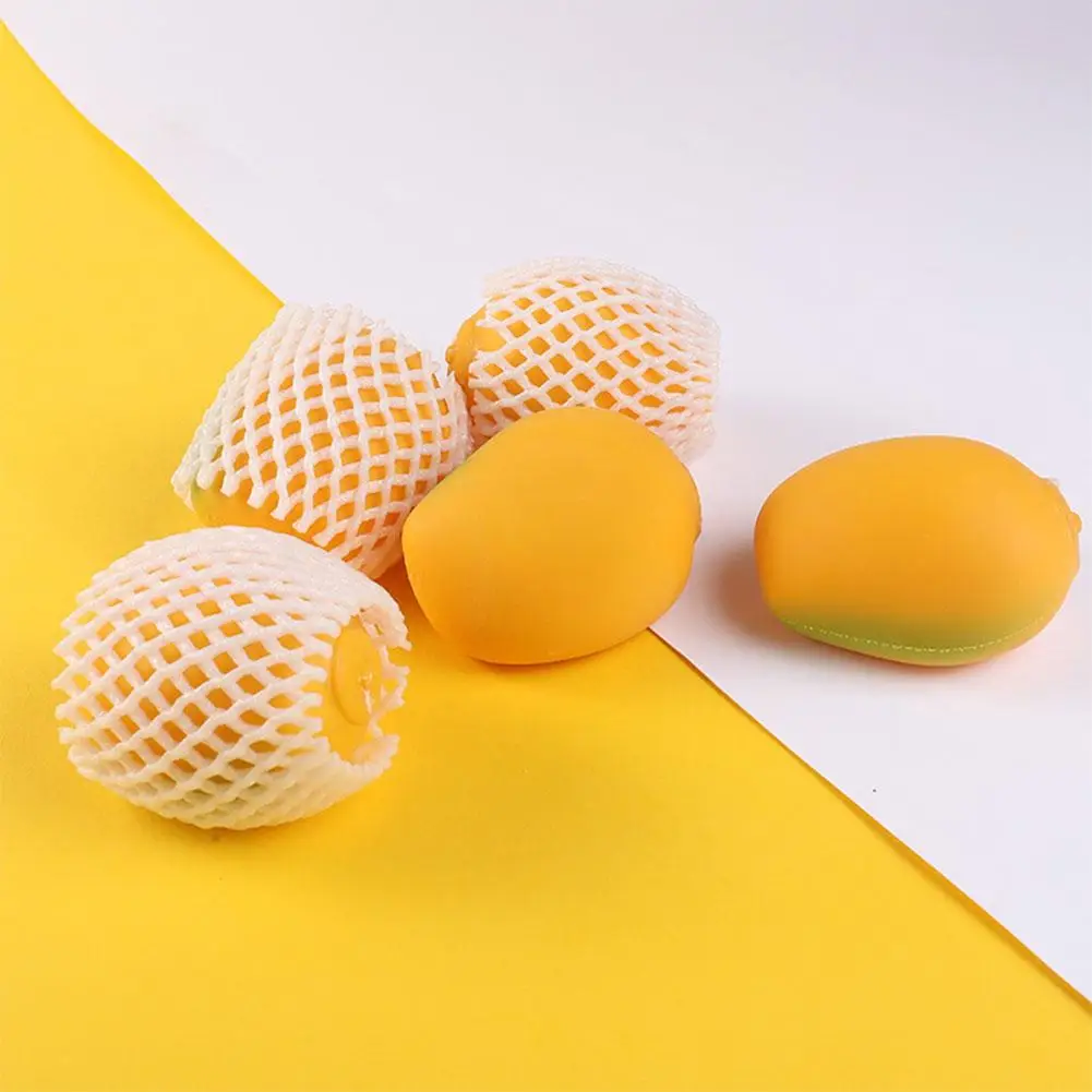 

Decompress Simulated Squeeze Toys Mango Shape Mini Soft Elastic Vivid Fruit Stress Relieving Toy For Kids Children Gifts Fu E7O0