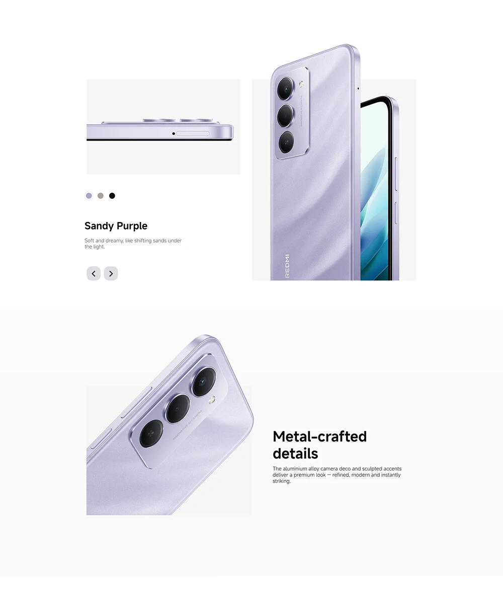 Smartphone Redmi 15 4G 8 Go/256 Go Puissant Snapdragon ® 685 AI Double Caméra 6,9" FHD 7000mAh Xiaomi Super Batterie 33W. Livraison Gratuite. Sa74f821522584ddbbdb41d7d254c5f59a