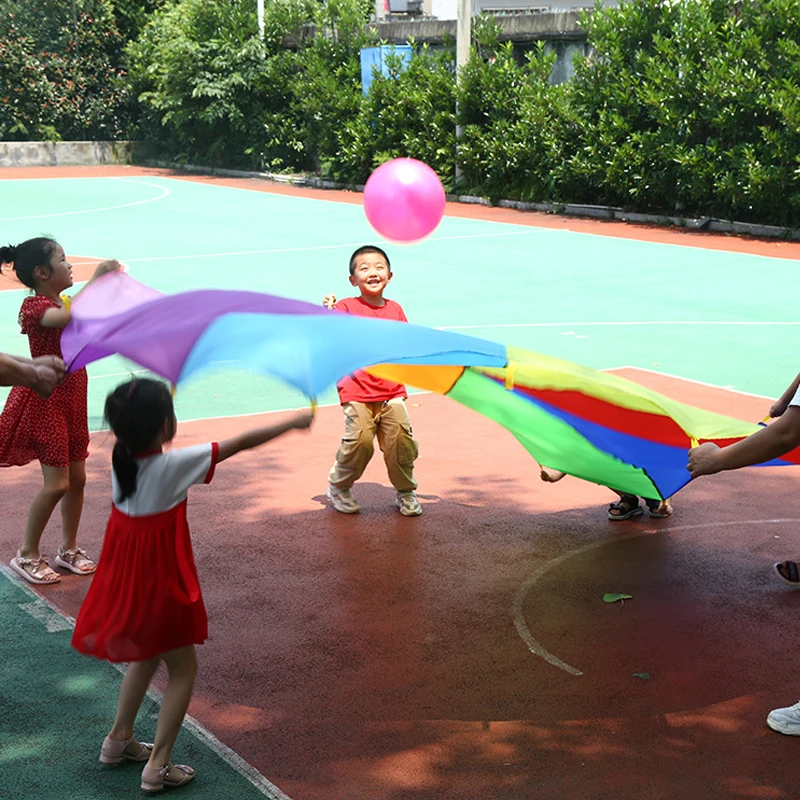 Colorful Parachute for Group Play and Outdoor Fun Activities