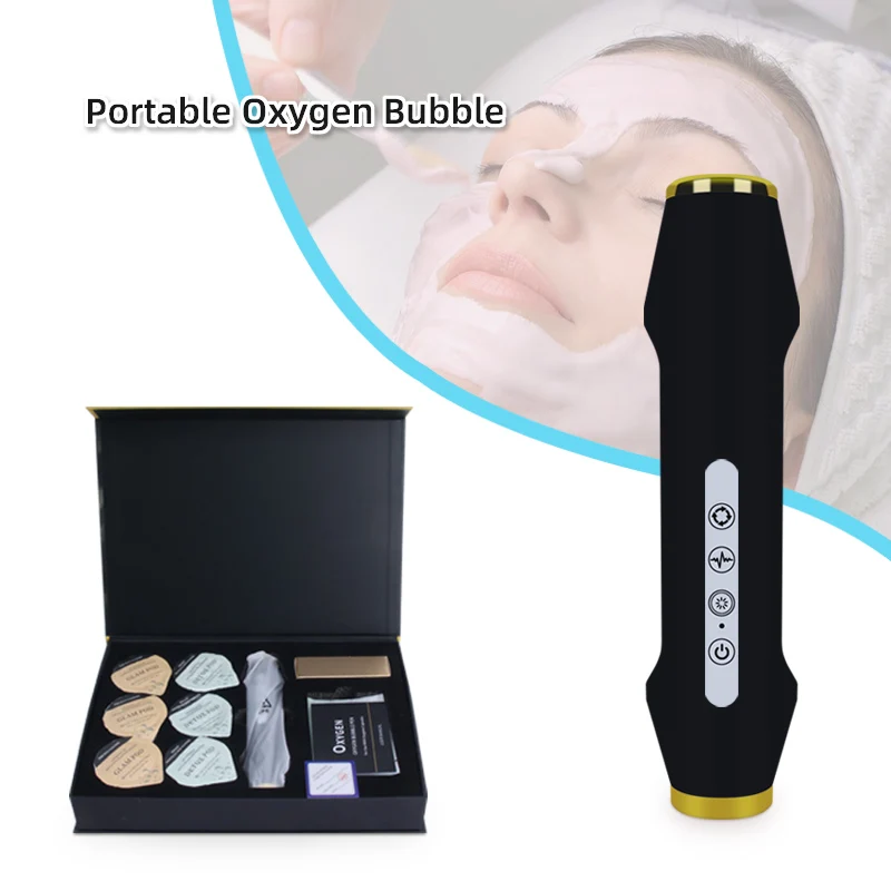 Portable CO2 Oxygen Bubble Machine Skin Rejuvenation And Firming Exfoliate Oxygen Facial Pods Facial Kit