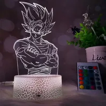 

Dragon Ball 3D Night Light USB Touch Remote Control 7/16 Color Visual Light Creative Birthday Gift 3D Table Lamp Children's Toy