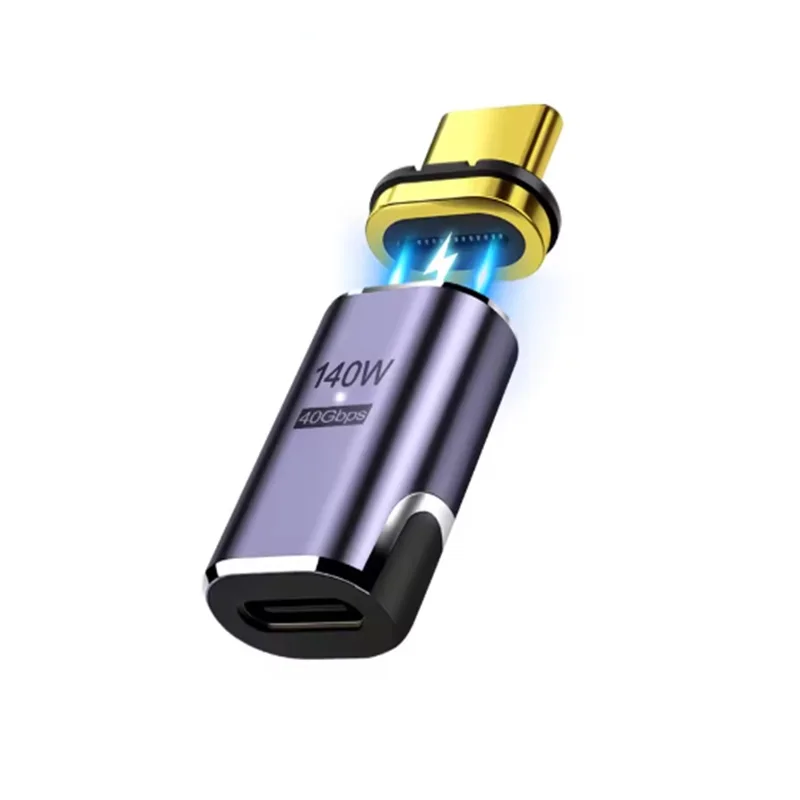 USB4.0 마그네틱 8K@60Hz USB C 어댑터 140W USB C to Type C 40Gbps 고속 충전 컨버터 케이블 (태블릿/폰 충전 어댑터용)