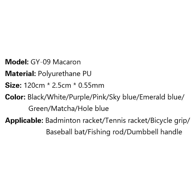 Film Adhesion Non-slip Sweatband Badminton Hand Glue PU Beach Tennis Racket Slingshot Jump Rope Fishing Rod Wrap Grip Tape