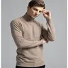 100% Pure Cashmere Wool Turtleneck Sweaters For Men Pullover 2024 Autumn Winter Soft lightweight Warm Knitted Sweater Pull Homme 3