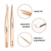 NATUHANA Anti-static Straight Eyelash Extension Tweezers Industrial Precision Curved Straight Lash Eyebrow Tweezers Makeup Tool 5