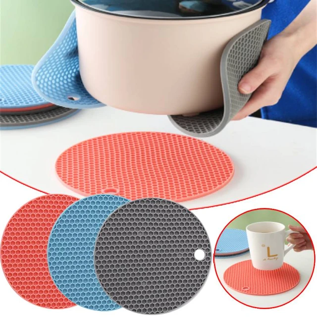 Silicone Pot Holders Trivets Mat Multipurpose Round Pot Holders