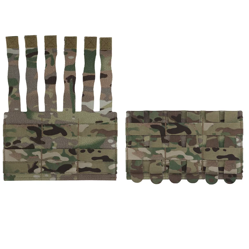 Pochettes Triple Chargeur IDOGEAR 556/762 - Élastique - Panneau Avant - Camo Army
