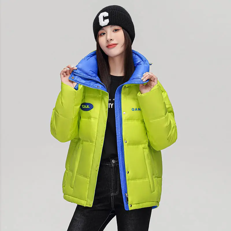 2023 New Women Down Jacket Winter Coat Female Short Parkas Loose Thick Warm Outwear Leisure Time Given To Philandering Overcoat