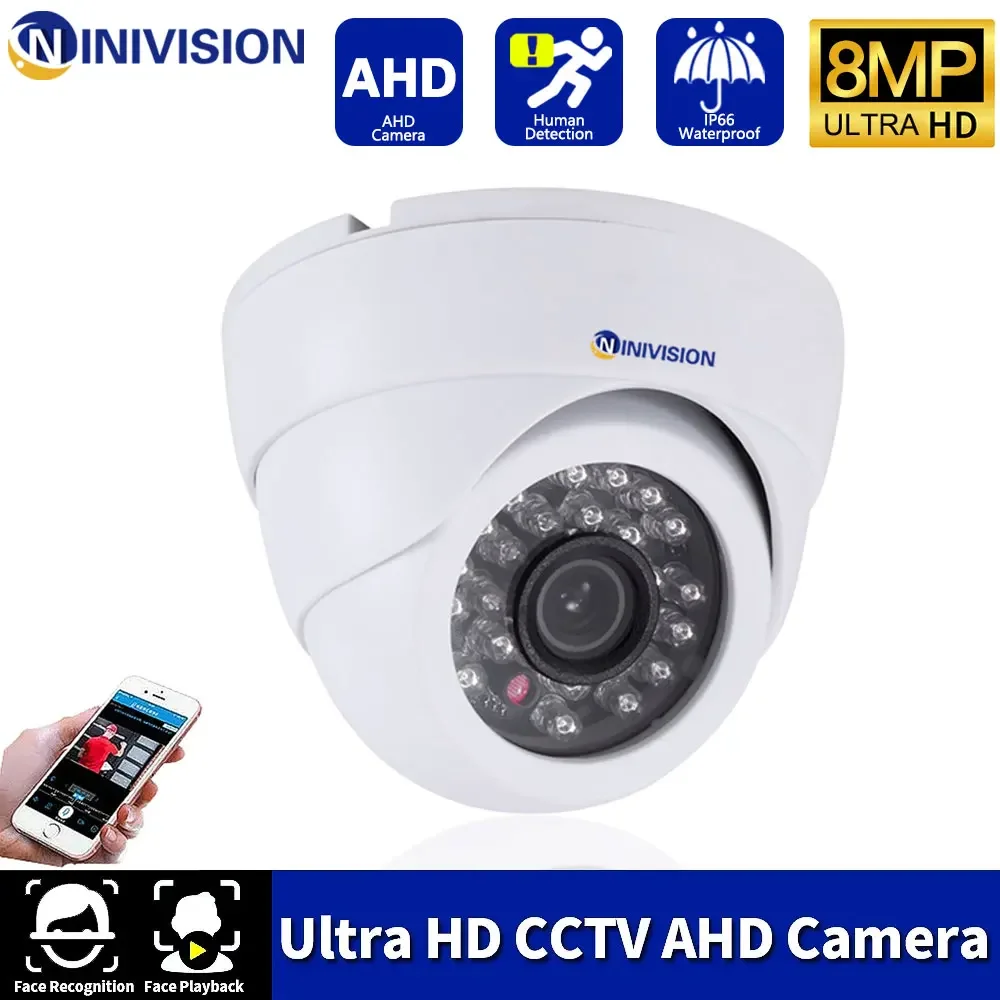 4K Analog HD Video Surveillance Camera Outdoor Face Recognition AHD CCTV Security Camera BNC 8MP H.265 XMEYE Monitoring Cameras
