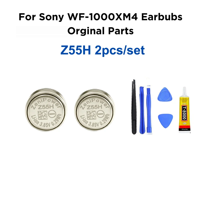 2pcs Set ZeniPower Battery Z55H 1254  3.85V  for Sony WF-1000XM4 Earbuds Replacement BatteryNot CP1254 A3