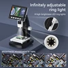 Digital Microscope 4.3inch 1000X Zoom 1080p 8LEDS Coin Microscopio Video Camera Microscope for Electronics Repair Soldering 4