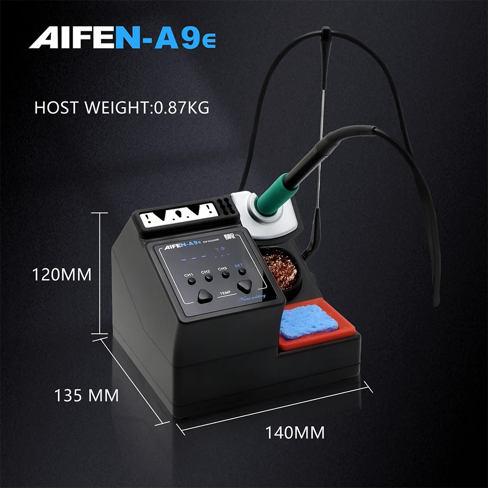 AIFEN A9E Soldering Station Compatible Original Soldering Iron Tip 210/245/115 Handle Control Temperature Welding Rework Station 6