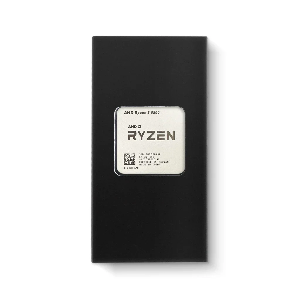 CPU Processor AMD Ryzen 5 5500 3.6GHz 7NM L3 = 16M 6-Core 12-Thread R5 5500 DDR4 65W Socket AM4 Without Fan