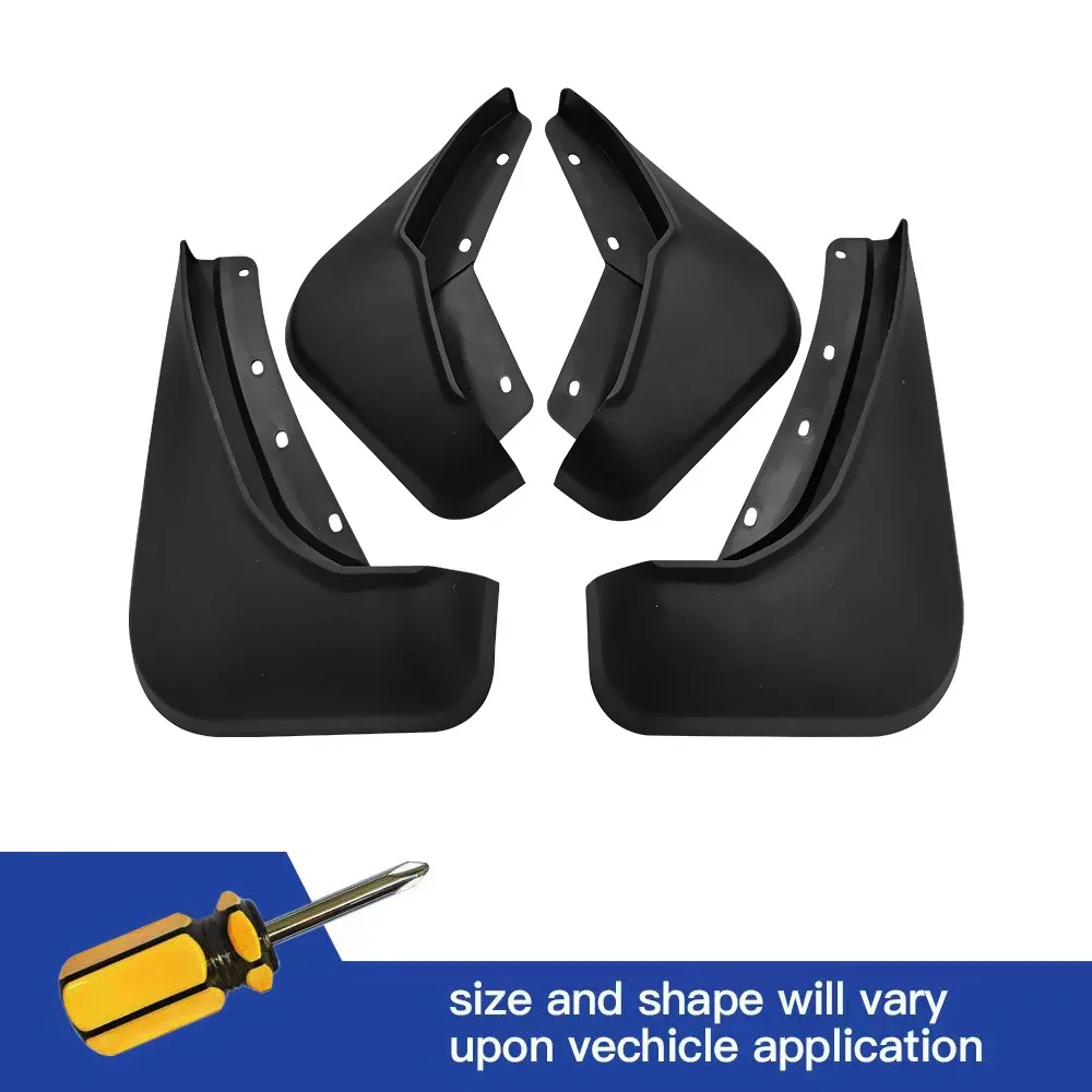 

4Pcs Front & Rear Mud Flaps Splash Guards Mudguards Black Fit For For Volvo XC60 2018 2019 2020 2021